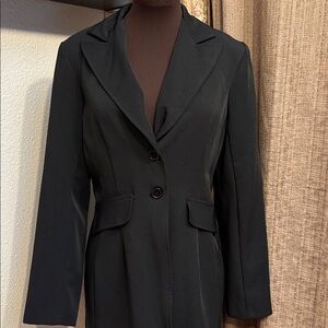 Vintage Courtenay elegant black long sleeve button-up blazer. Size M.